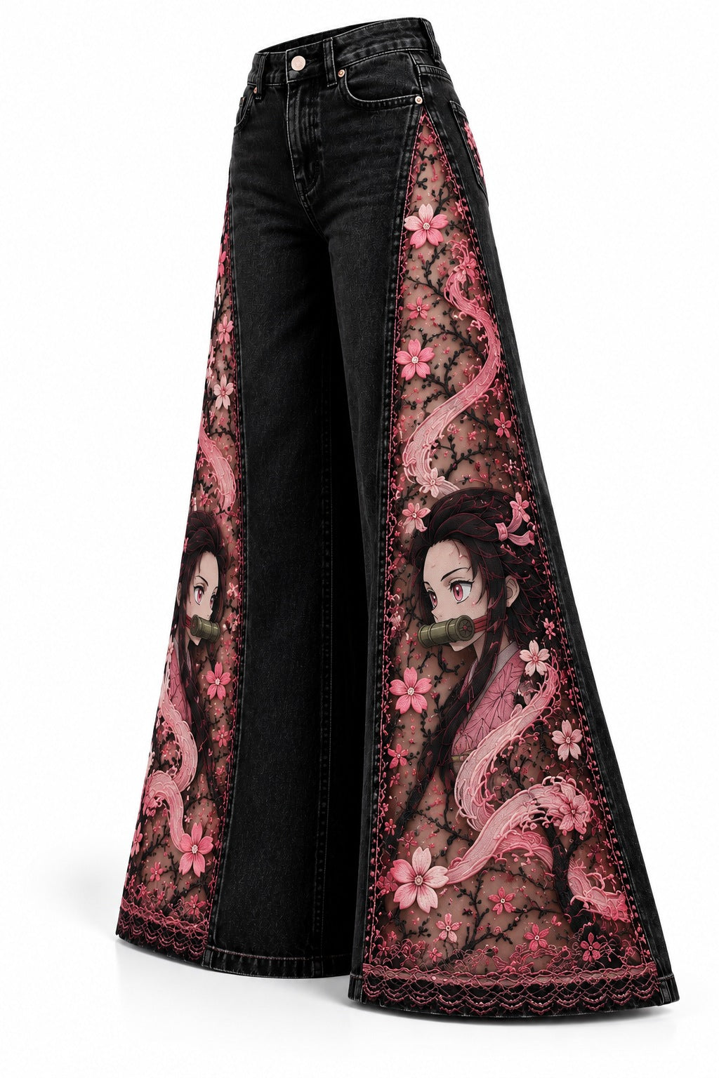 Nezuko jeans detail